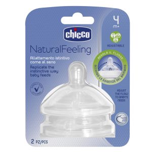 Chicco Tétine Naturalfeeling – Débit (Variable) 4m+
