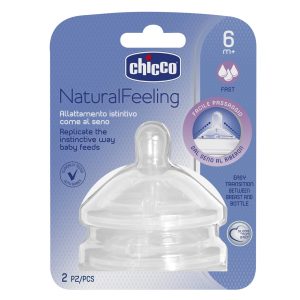 Chicco Tétine Naturalfeeling – Débit (Rpide) 6m+