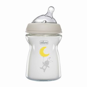 Chicco Biberon NATURALFEELING 250ML en Verre – FLUX LENT