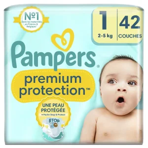 Pampers Couches Premium Protection™ Taille 1 (2-5 kg) VALISE