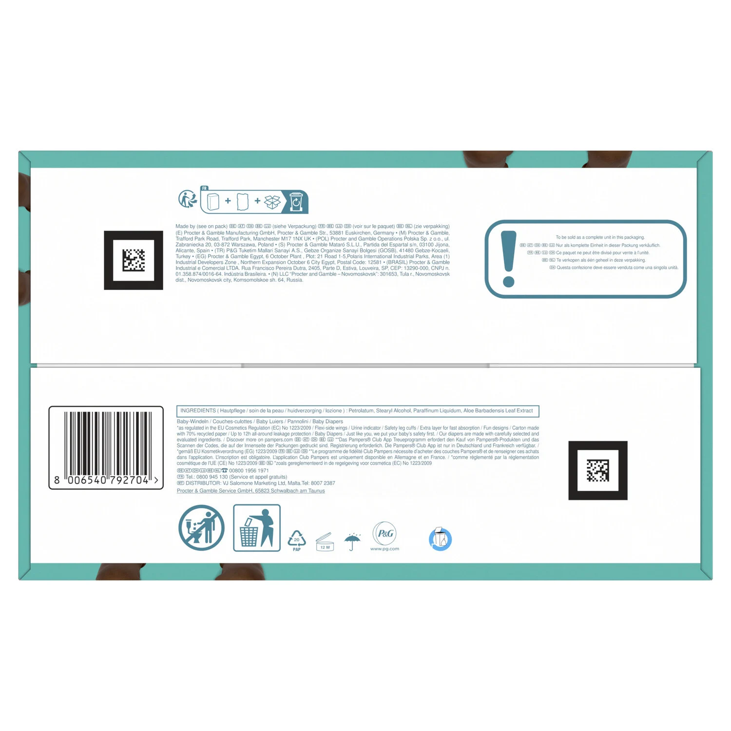 Pampers Couches Baby-Dry Taille 2 (4-8 kg) MEGA PACK – Image 5