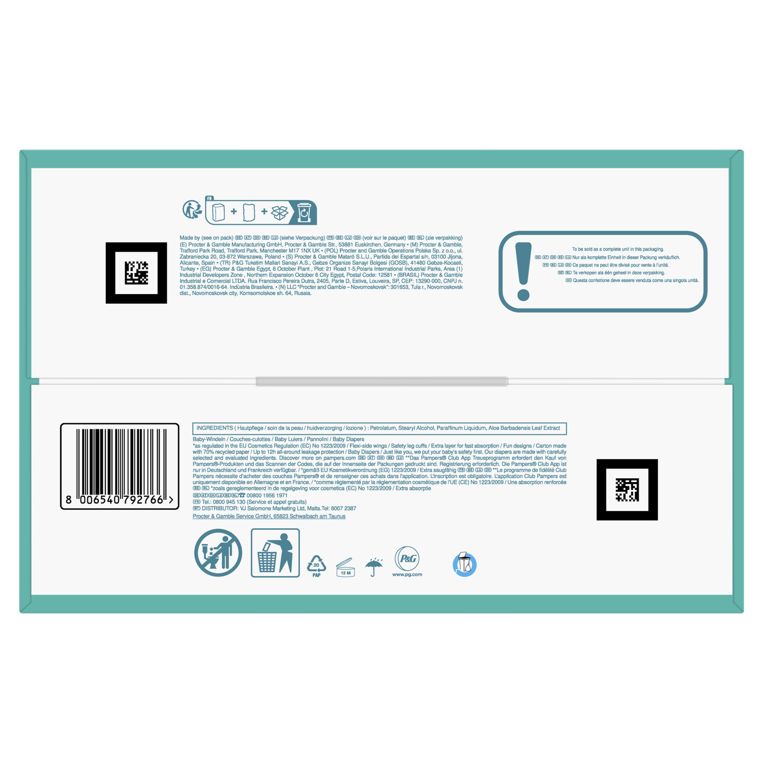 Pampers Couches Baby-Dry Extra Absorption Taille 4+ (10-15 kg) MEGA PACK – Image 6