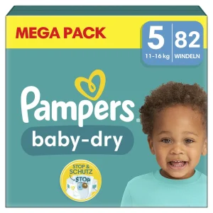 Pampers Couches Baby-Dry Taille 5 (11-16 kg) MEGA PACK