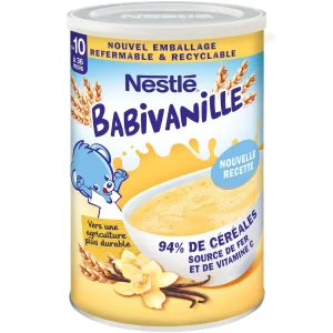 NESTLÉ Céréales Babivanille, 10 a 36 mois