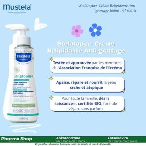 Mustela Stelatopia + Crème Relipidante Anti-grattage Certifiée BIO 300ml