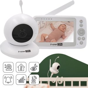 FreeOn Baby Monitor Audio et Vidéo Premium avec Berceuses Aria