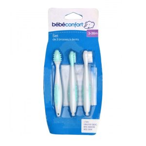Bébé Confort Set de 3 Brosses à Dents