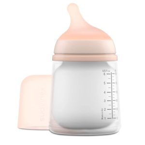 Suavinex Biberon Zero-Zero Anti-coliques Tétine Allaitement Maternel Flux Adaptable 180 ml 0 M+