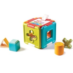 Tiny Love Jouet d&rsquo;eveil Cube 2en1 Trieur de formes et puzzle
