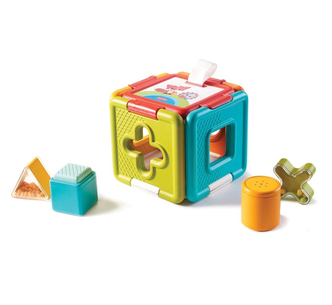 Tiny Love Jouet d’eveil Cube 2en1 Trieur de formes et puzzle