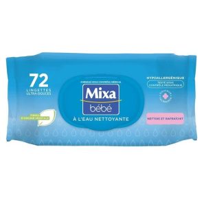 Mixa Bébé Lingettes à l’Eau Nettoyante