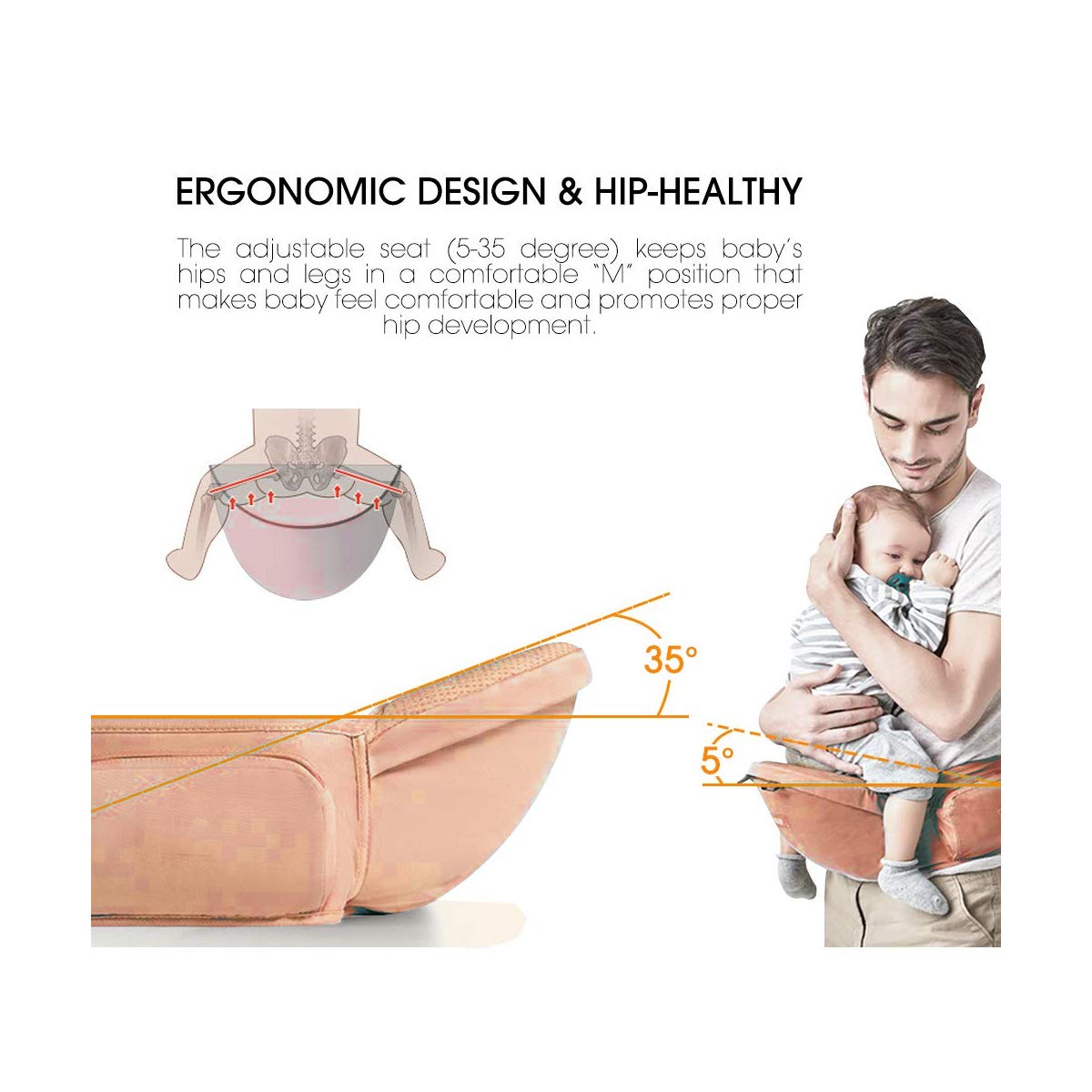 Aiebao Porte-bébé Ergonomique – Image 4