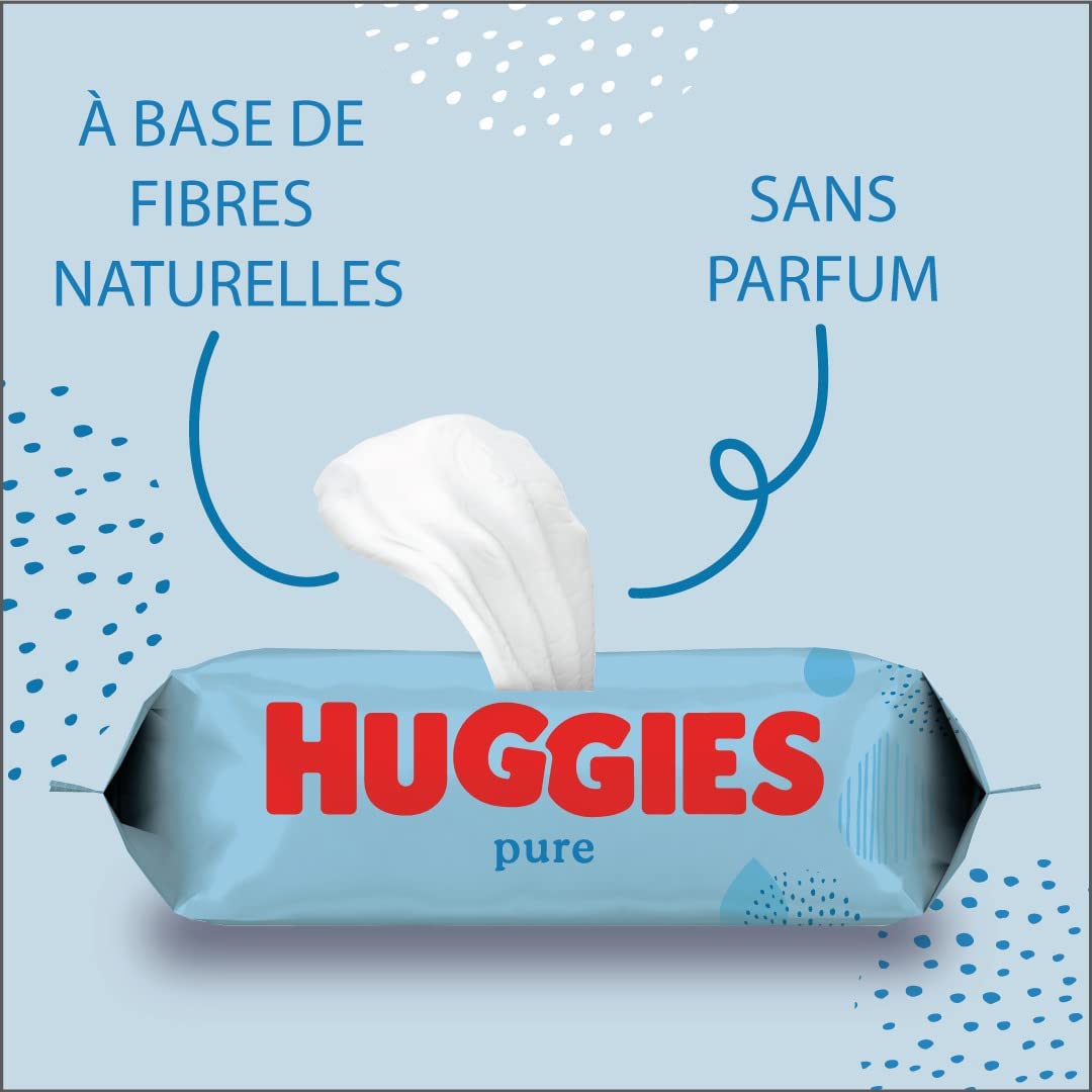 Huggies Lingettes Pure 99% d’Eau – Image 2