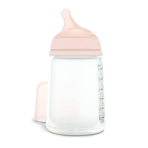 Suavinex Biberon Zero-Zero Anti-coliques Tétine Allaitement Maternel Flux Adaptable 270 ml 0 M+