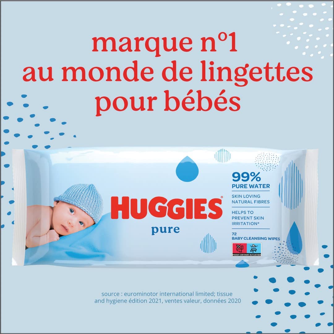 Huggies Lingettes Pure 99% d’Eau – Image 5