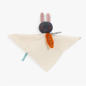 Doudou lange crème lapin Moulin Roty