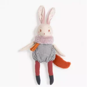 Peluche grand lapin Plume Moulin Roty