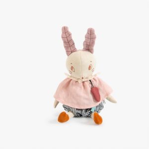 Peluche musicale lapin Après la Pluie Moulin Roty