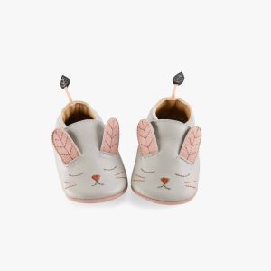 Chaussons en cuir lapin 18/24 mois Moulin Roty