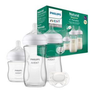 Avent Kit 3 Biberons en Verre à Réponse Naturelle