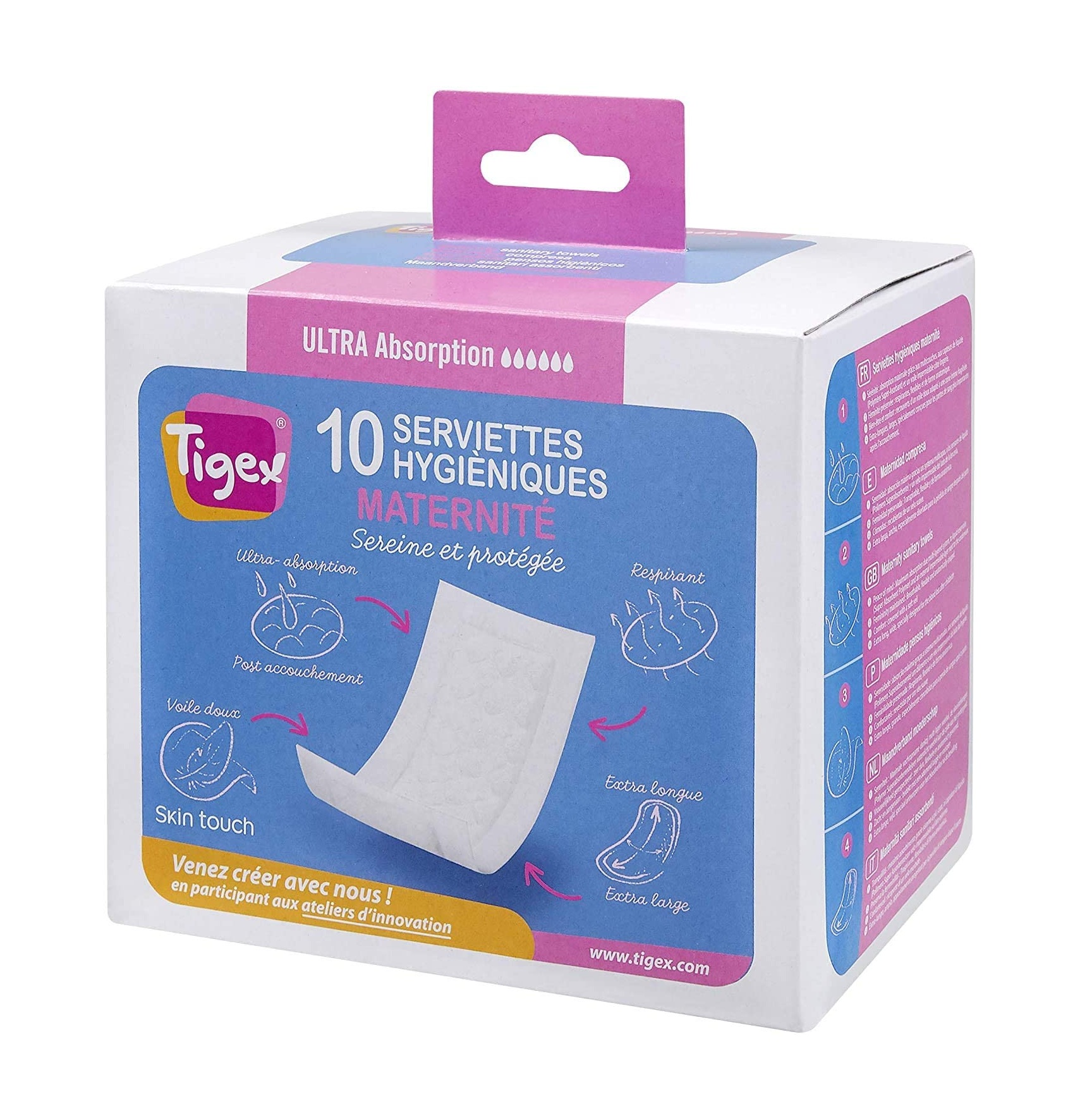 Tigex Serviettes Hygiéniques Post-Accouchement