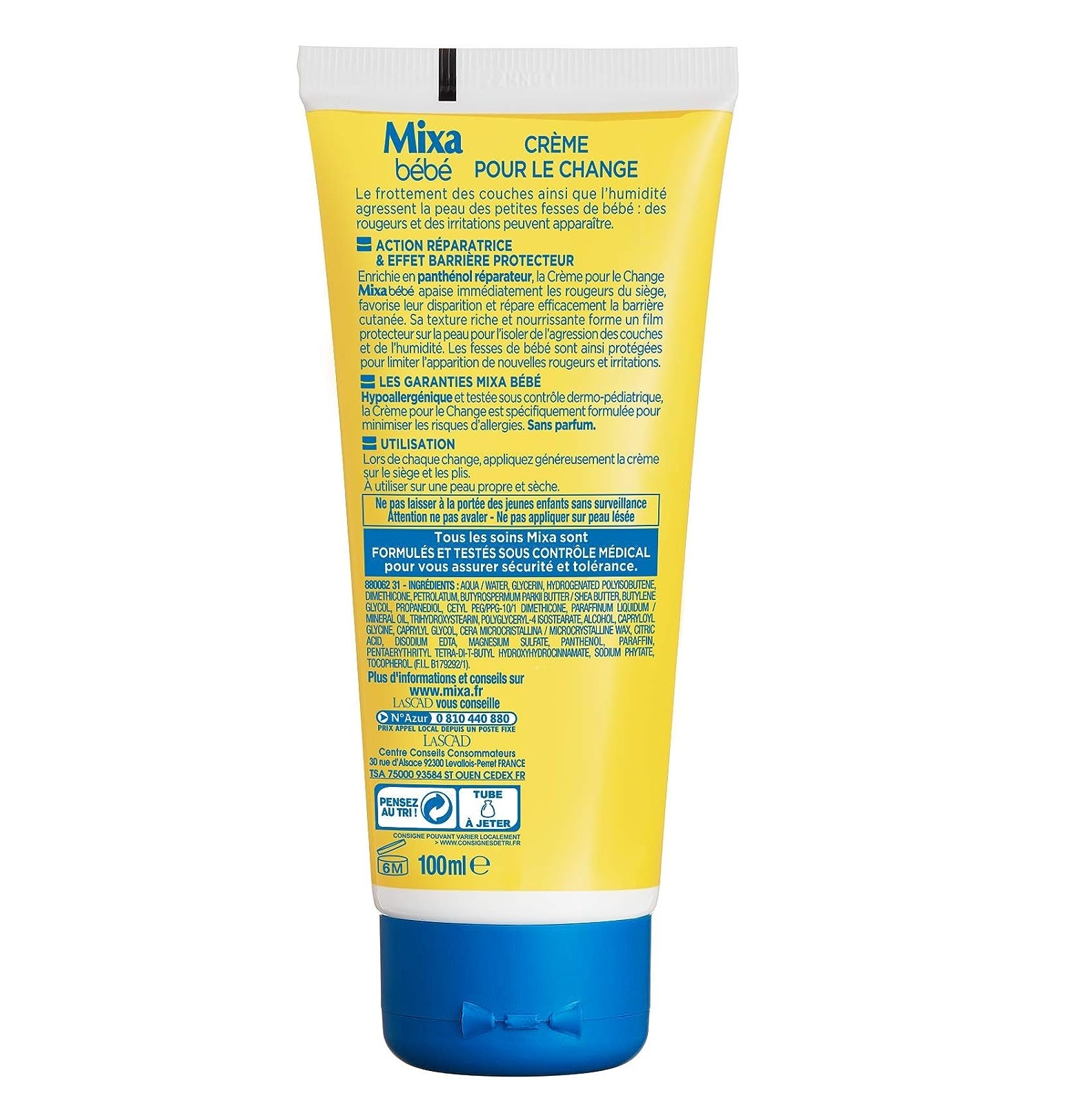 Mixa Crème pour le Change 100 ml – Image 2