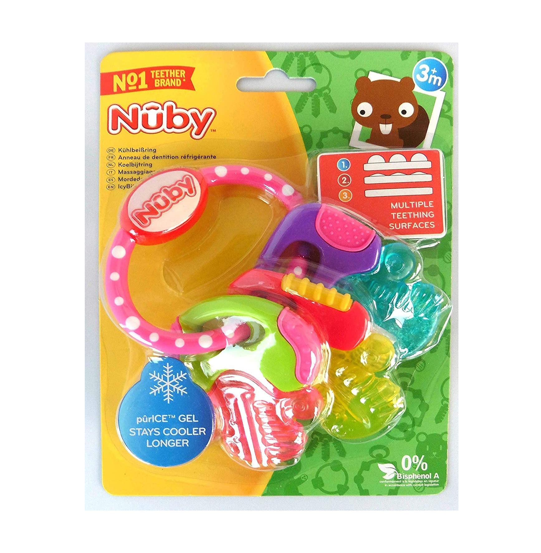 Nûby Anneau de Dentition Réfrigérante Clés 3m+