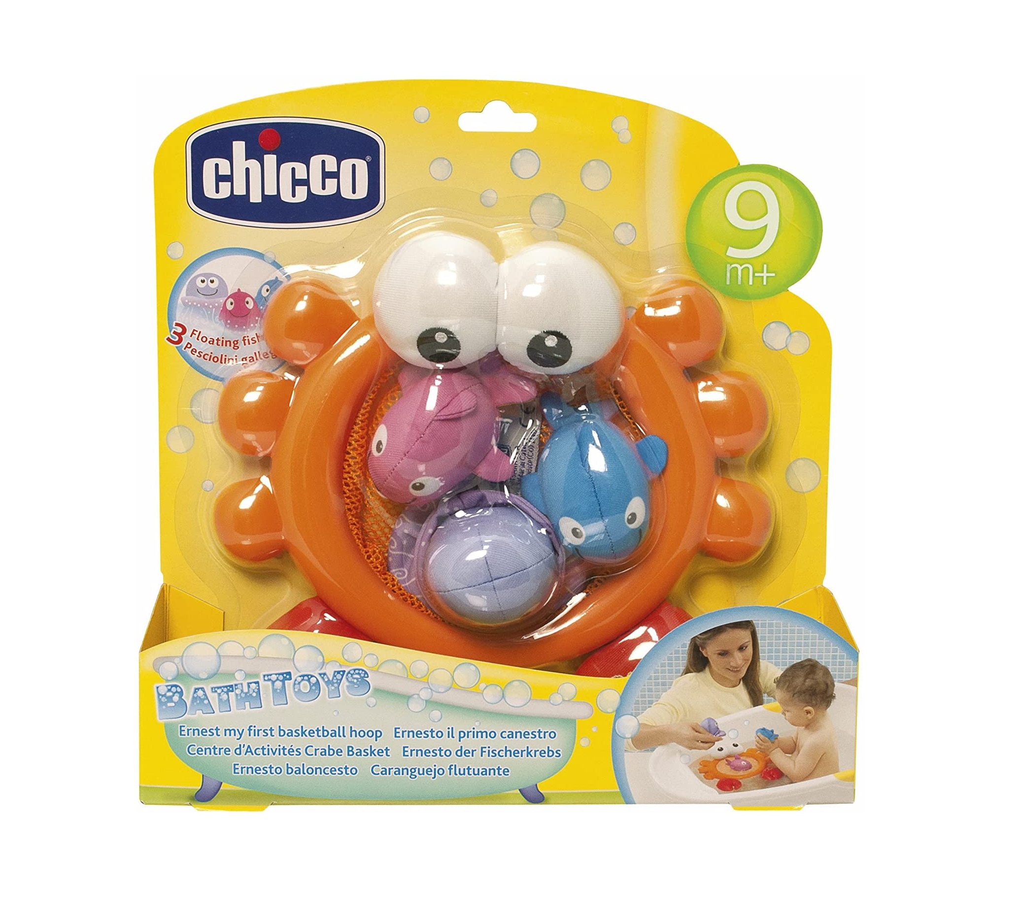 Chicco Centre d’Activités de Bain Crabe Basket 9m+ – Image 2