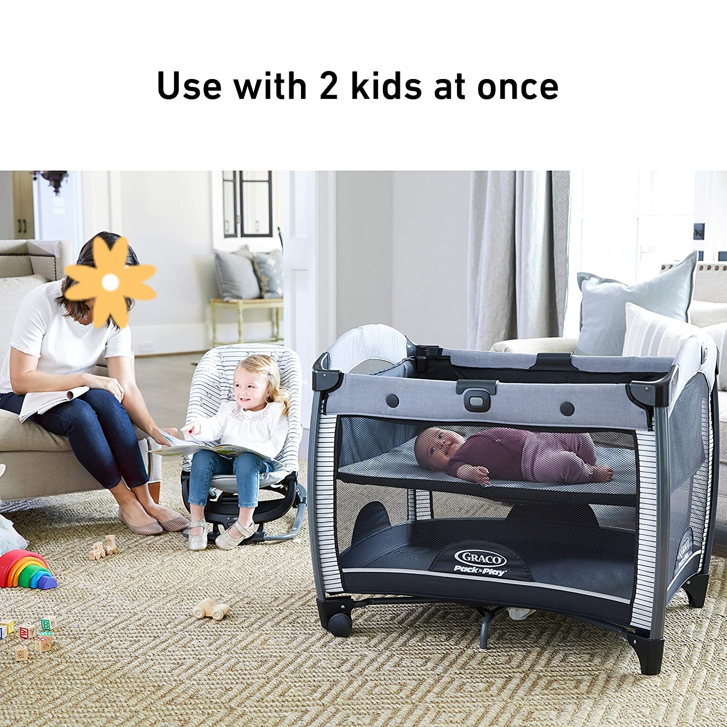 Graco Lit-Pack ‘n Play Rock’ n Grow, Orson Playard – Image 3