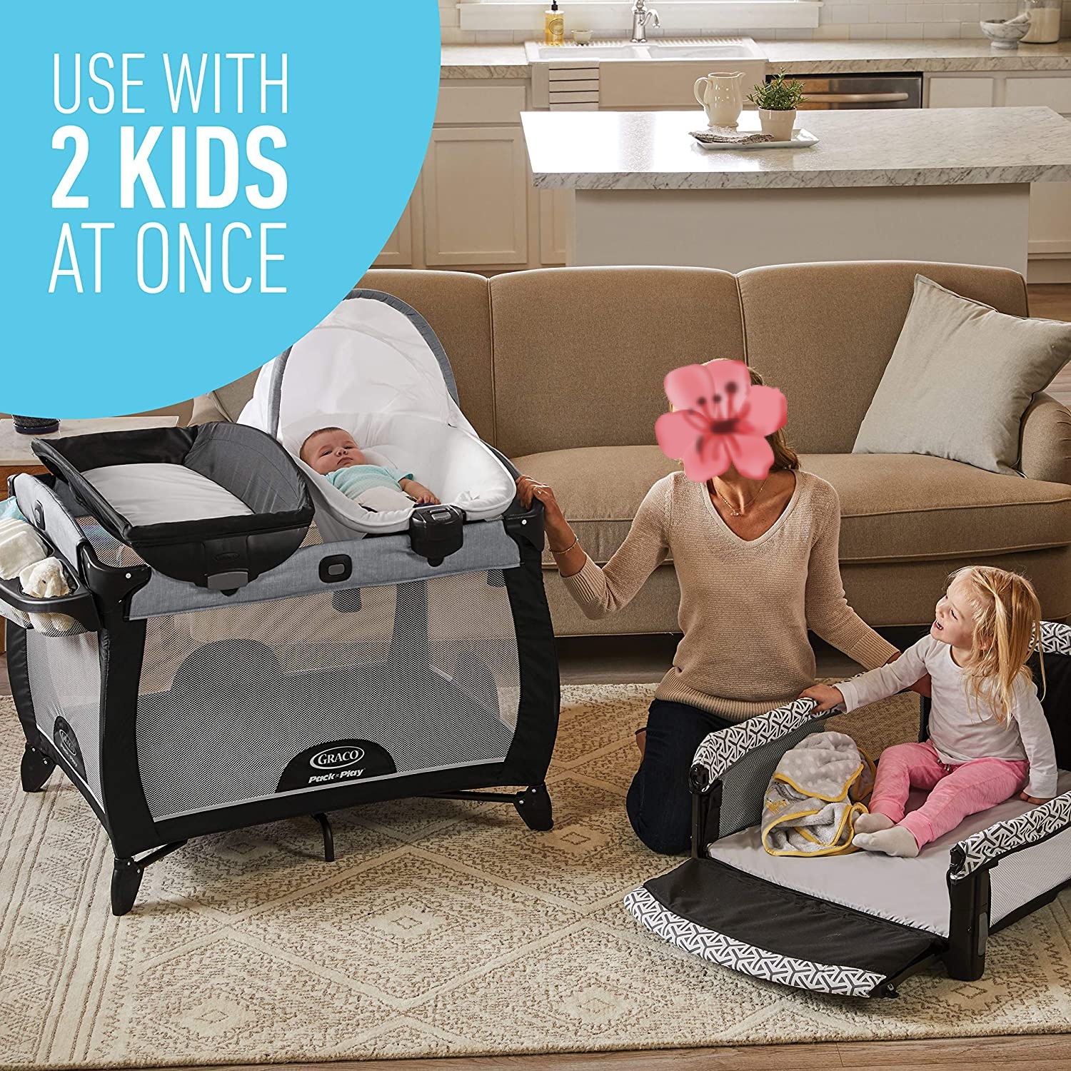 Graco Lit-Parc Pack ‘n Play Newborn2Toddler Playard – Image 5