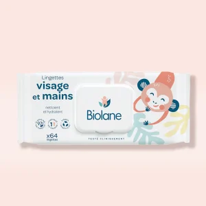 Biolane Lingettes Visage et Mains