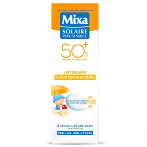 Mixa Lait Solaire Peaux Fragiles Enfants SPF50+