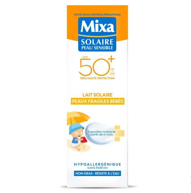 Mixa Lait Solaire Peaux Fragiles Enfants SPF50+