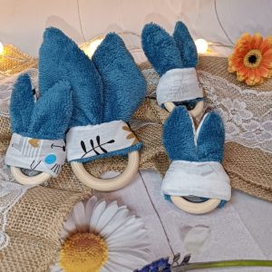 Petit anneau de dentition – couleur bleue