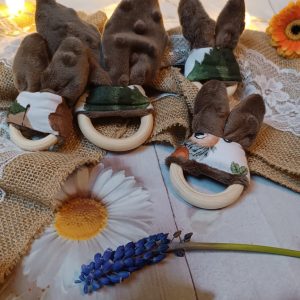 Grand anneau de dentition – couleur marron