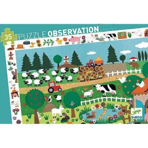 PUZZLE OBSERVATION LA FERME – DJECO
