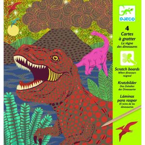CARTES A GRATTER REGNE DES DINOSAURES – DJECO