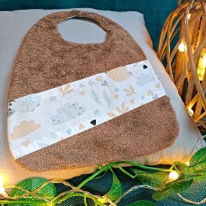 Grand bavoir – Couleur grise