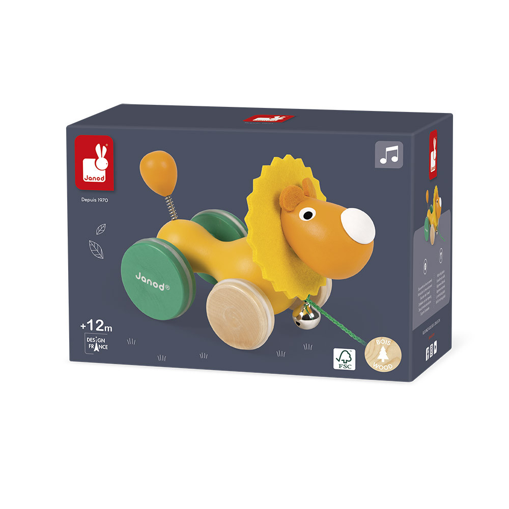 Janod Lion à Promener Zigolos (BOIS) – Image 3