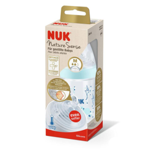 Nuk Biberon Nature Sense 260 ml en Plastique avec Température Control