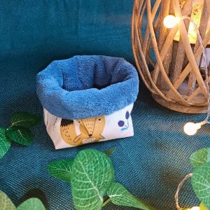 Panier pour ranger les lingettes – couleur Bleu
