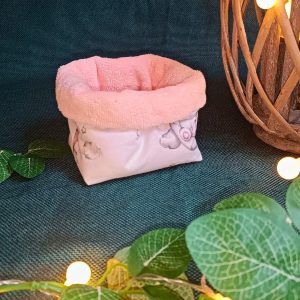 Panier pour ranger les lingettes – couleur Rose clair