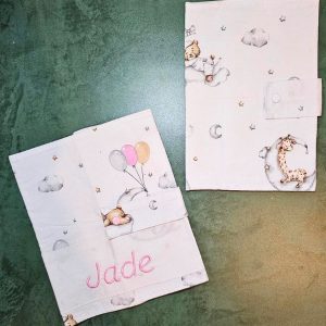 Protège carnet personnalisable – Couleur rose