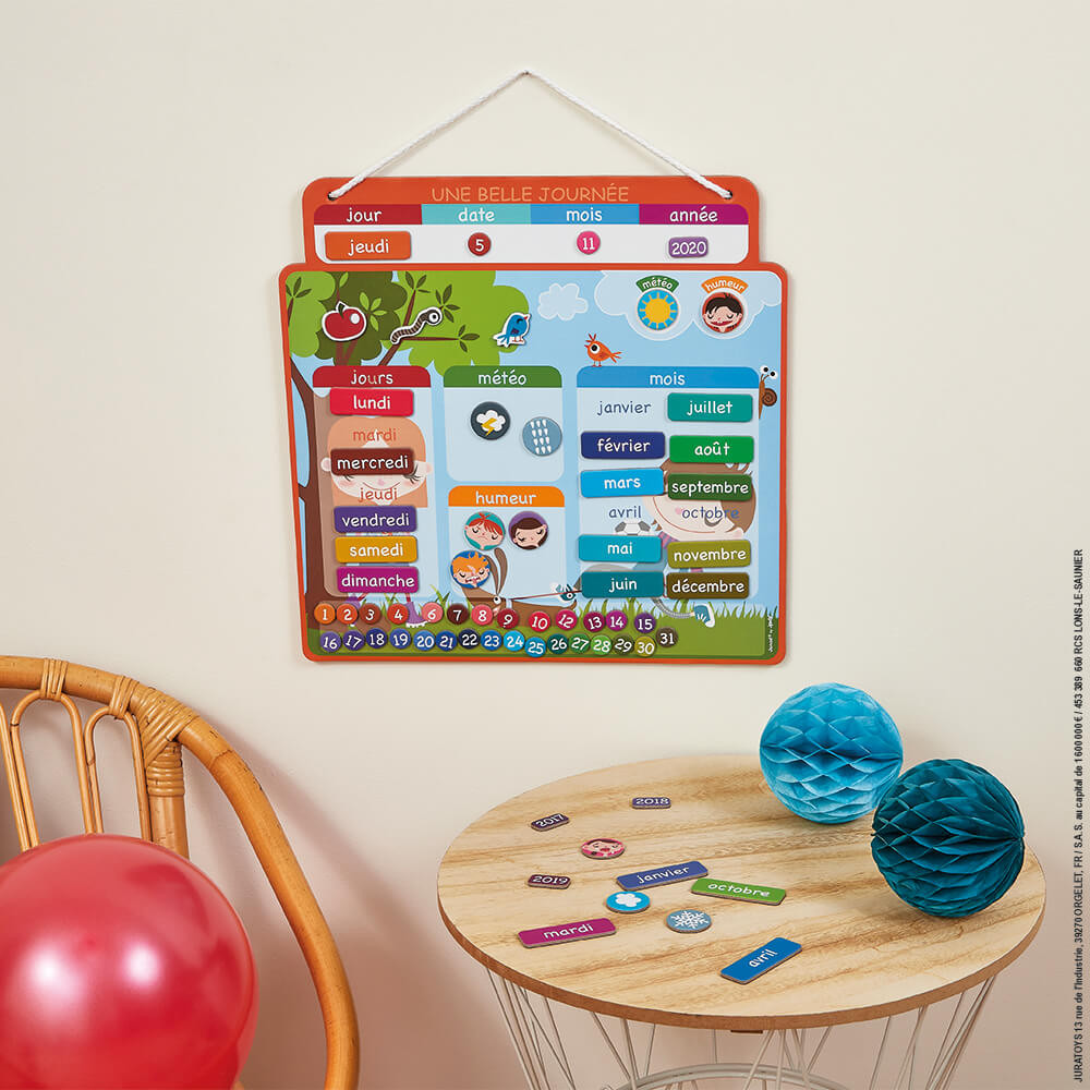 Janod Agenda Magnétique ‘UNE BELLE JOURNÉE’ (BOIS) – Image 3