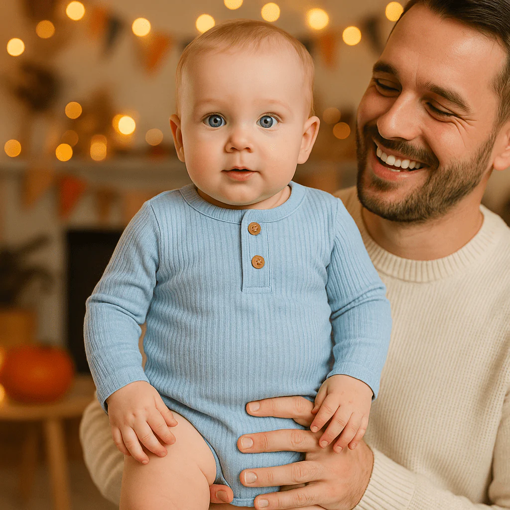 Barboteuse bébé | Longues manches lot 3 coton – Image 3