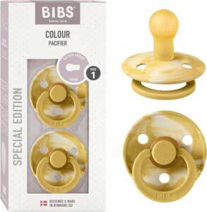 BIBS Pacifiers 2 Sucette Size1 Ronds, 0-6M