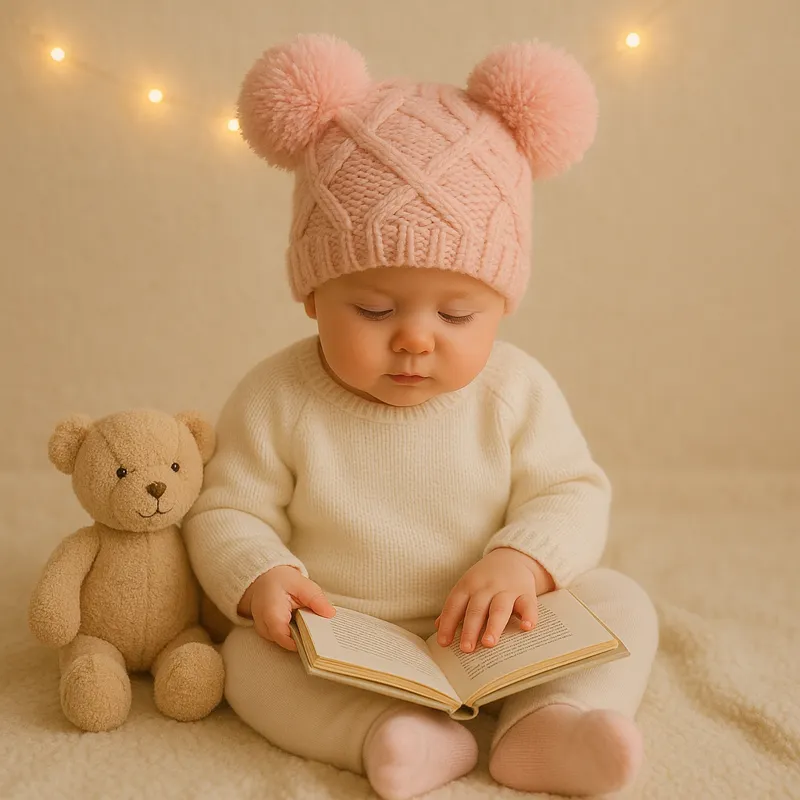 Chapeau bebe | Bonnet nouveau-né chaud et doux pour l’hiver – Image 4