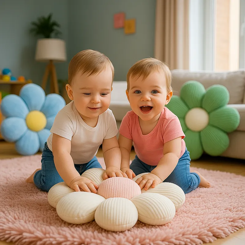 Coussin | en forme de marguerite moelleux et confortable – Image 2