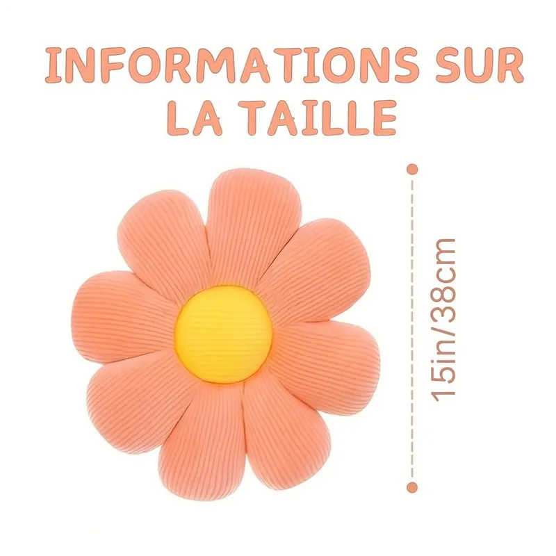 Coussin | en forme de marguerite moelleux et confortable – Image 5