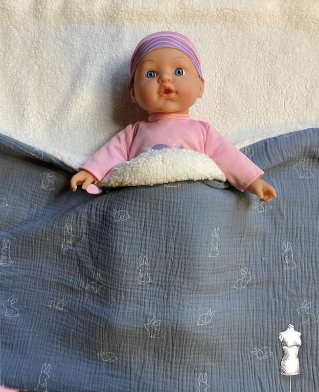 Couverture Bébé Lapin Sherpa – Image 4